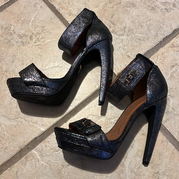 Jeffrey Campbell Ibiza Last Ankle Strap Heels Size 7.5 - Picture 5 of 11